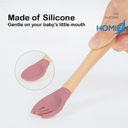 Silicone Baby Feeding Bowl (Fork and Spoon included)