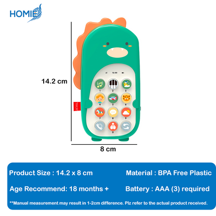 Baby Dinosaur Mobile Phone Toy (18 months +)