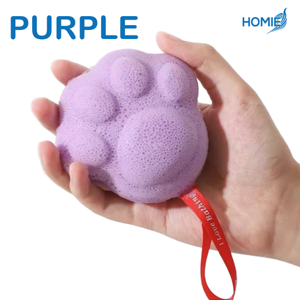 Cat Paw Shaped Bathing Sponge