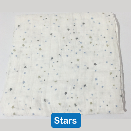 Bamboo Muslin Swaddle Blanket (120x120cm)