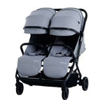 T9 Twin Stroller Light Grey