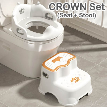 Toilet Seat with Handles and Kids Step Stand Stool (Copy)