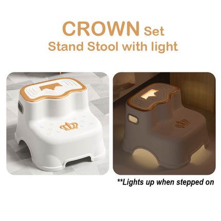Toilet Seat with Handles and Kids Step Stand Stool (Copy)