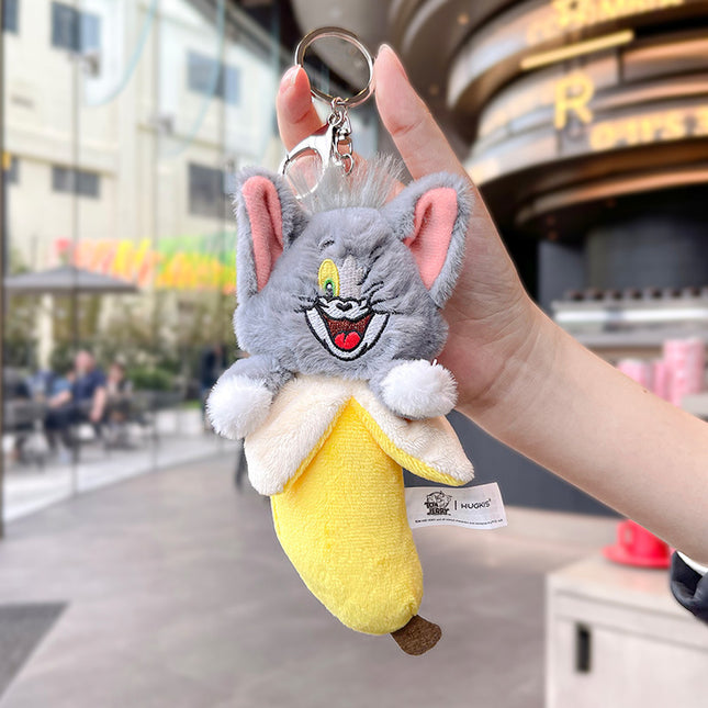 🧀🐭 Tom and Jerry Plush Keychain Pendant