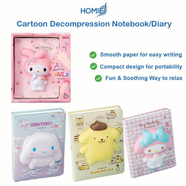 Homie Cartoon Decompression Notebook/Diary