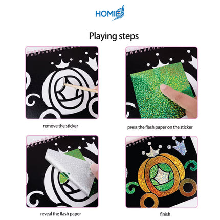 Fun Foil Art Kit for Kids - No Mess Creative Activity, DIY Foil Coloring Kits