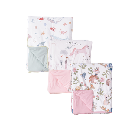 HOMIE Baby Kids Ice Cooling Blanket / Ultra Soft Breathable Summer Silky Blankets for sleep & nap