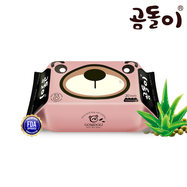 Very Portable Gomdoli Wet Wipe Tissue (20 sheets x 20 packs)