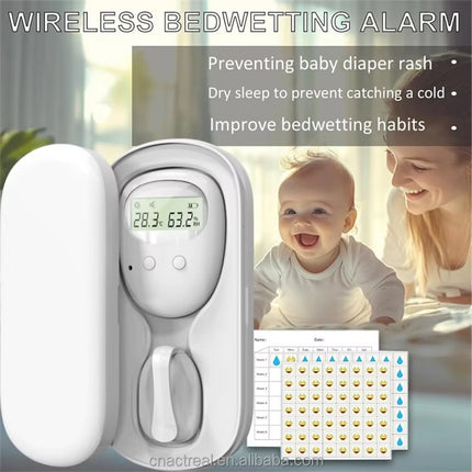 Wireless Bedwetting Alarm Temperature + Humidity Display