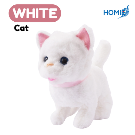 HOMIE Interactive Soft Plush Electric Animal Toy/ Walking,Talking, Auto-Moving Electronic Bunny/Rabbit/Cat/Unicorn/Squirrel Doll