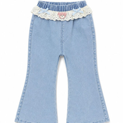 Long Jean Pant with Pink Bear ( 1 to 5 Years girl)