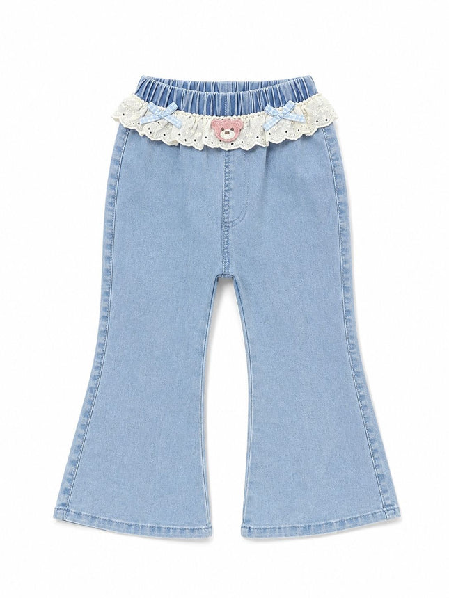 Long Jean Pant with Pink Bear ( 1 to 5 Years girl)