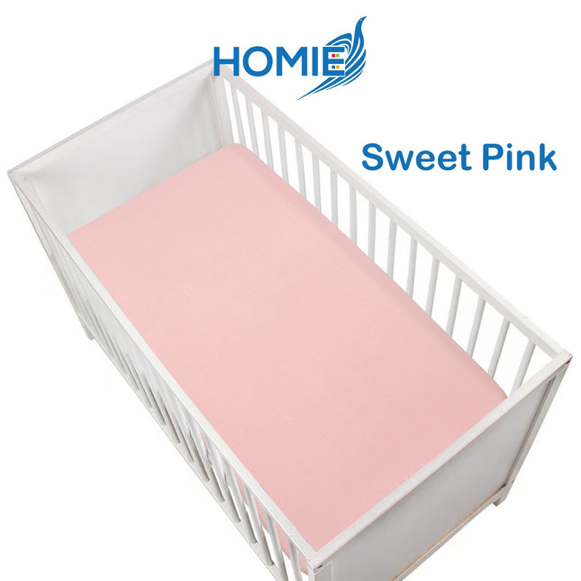 (C) Bamboo Bedsheet / Crib Cot Bed Fitted Sheet (3 Sizes)