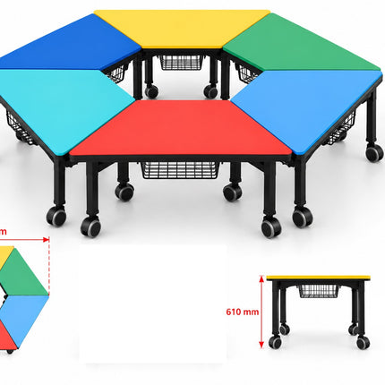 Modular Hexagon Collaborative Table (Pre Order 1 month lead time)