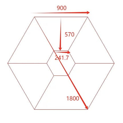 Modular Hexagon Collaborative Table (Pre Order 1 month lead time)