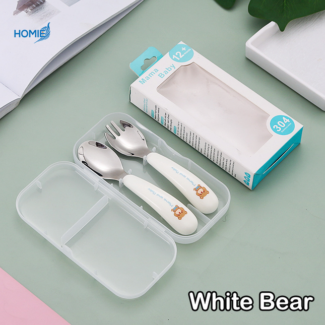 304 Stainless Steel Portable Kids Cutlery Set /Portable/Durable/Lightweight/Food grade