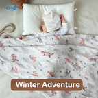 Muslin Swaddle Winter Adventure