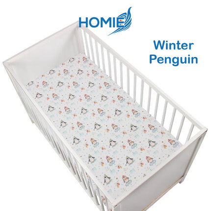 (B) Bamboo Bedsheet / Crib Cot Bed Fitted Sheet (4 Sizes)