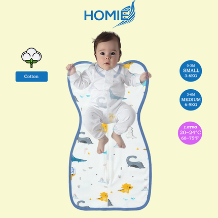 Swaddle and Sleeping Bag (Bamboo & Cotton) Small & Medium ONLY