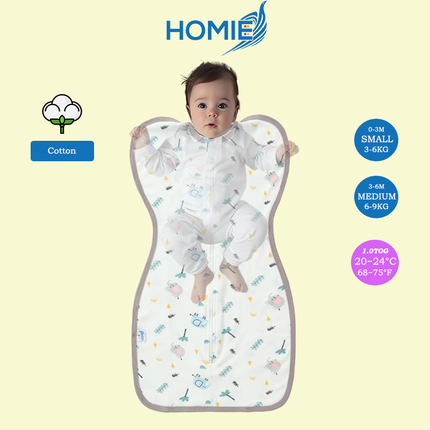 Swaddle and Sleeping Bag (Bamboo & Cotton) Small & Medium ONLY