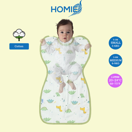 Swaddle and Sleeping Bag (Bamboo & Cotton) Small & Medium ONLY