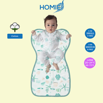 Swaddle and Sleeping Bag (Bamboo & Cotton) Small & Medium ONLY