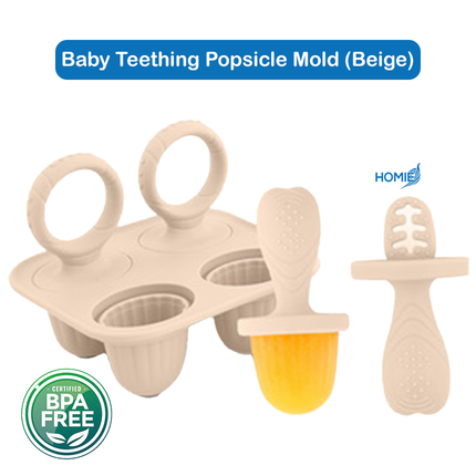 Silicone Teething Popsicle Mold Ice-cream maker - Non Toxic BPA Free