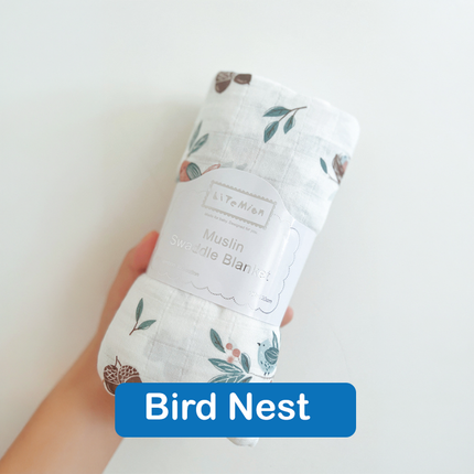 Bamboo Muslin Swaddle Blanket (120x120cm)