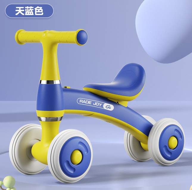 HOMIE 1-3 years Children Glide Balance Bike/Pedless Scooter/Four Wheel Slide Walker/In-Outdoor Play