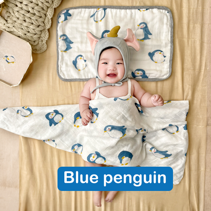 Bamboo Muslin Swaddle Blanket (120x120cm)