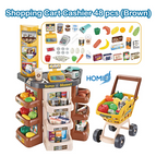 Shopping Cart Cashier 48 pcs (Brown)