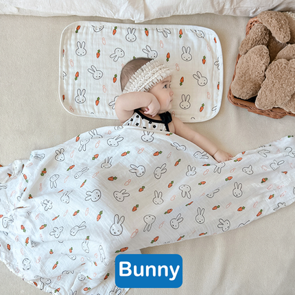 Bamboo Muslin Swaddle Blanket (120x120cm)
