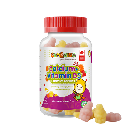 Gumazing Calcium & Vitamin D3 Gummies (60 pcs), 1 month supply