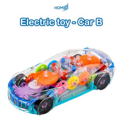 Mini Transparent Models Electric Vehicle for Kids