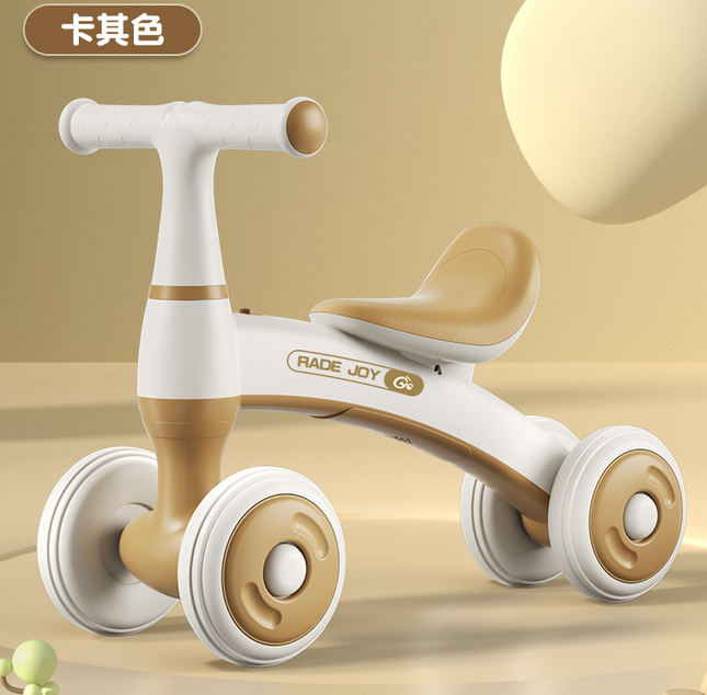 HOMIE 1-3 years Children Glide Balance Bike/Pedless Scooter/Four Wheel Slide Walker/In-Outdoor Play
