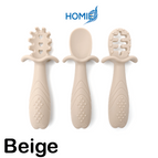Silicone Food Scraping Spoon-Beige