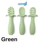 Silicone Food Scraping Spoon-Green