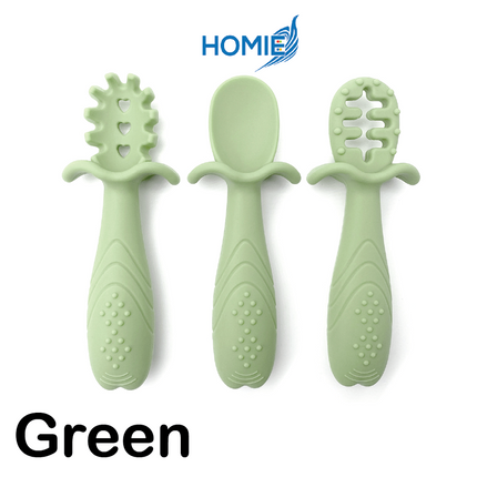 3 in 1 Baby Silicone Food Scraping Spoon – Ideal for Fruit Purée & Baby Meals