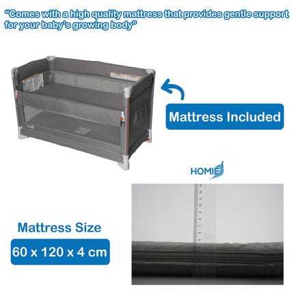 Foldable Baby Travel Cot with 2-Level Bed & Cradle – Portable Playpen Sleeper