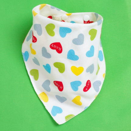 Triangle Baby Bibs with Cartoon Design 100% Cotton [Minimum Order 4]