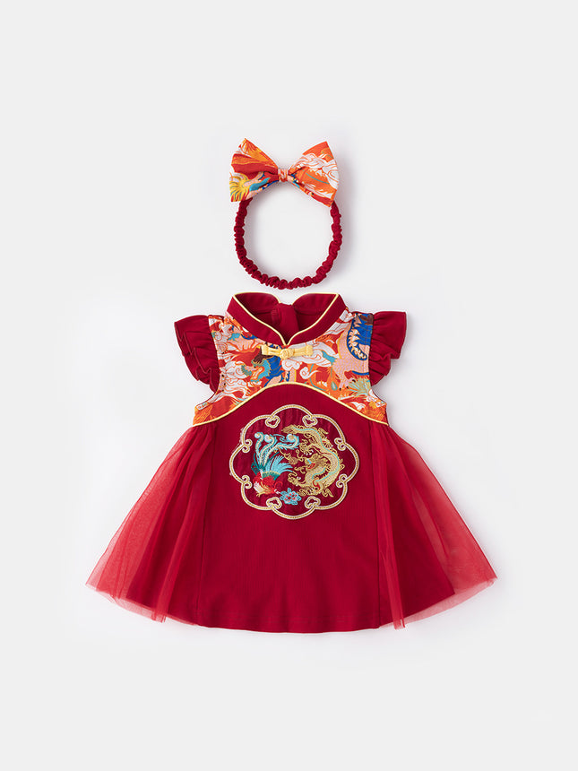 2026 CNY Costume New Chinese Style Birthday Baby Princess Dress