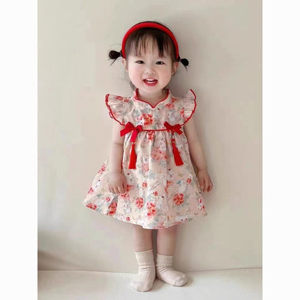 2026 CNY Costume New Chinese Style Birthday Baby Princess Dress