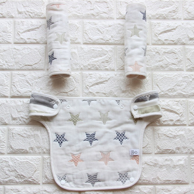 3 in 1 Reversible Cotton Teething Drooling Pads