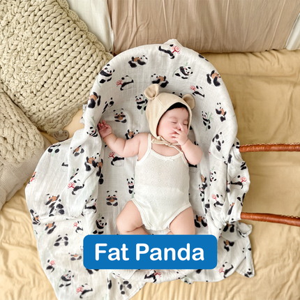 Bamboo Muslin Swaddle Blanket (120x120cm)