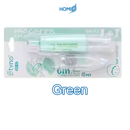 Press-Type Pen Style Correction Tape (Refillable Transparent)