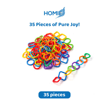 GEOMETRIC CHAIN BUCKLE toddlers toys (Interlocking Links)