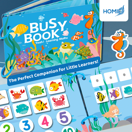 BUSY BOOK quiet book montessori sensory educational toy for toddlers (3 years+)