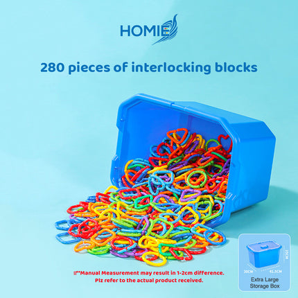 GEOMETRIC CHAIN BUCKLE toddlers toys (Interlocking Links)