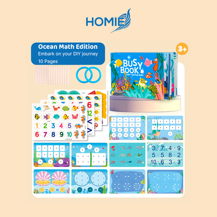 BUSY BOOK quiet book montessori sensory educational toy for toddlers (3 years+)