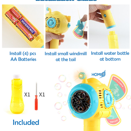 U-BOAT Submarine Bubble Wand Stick